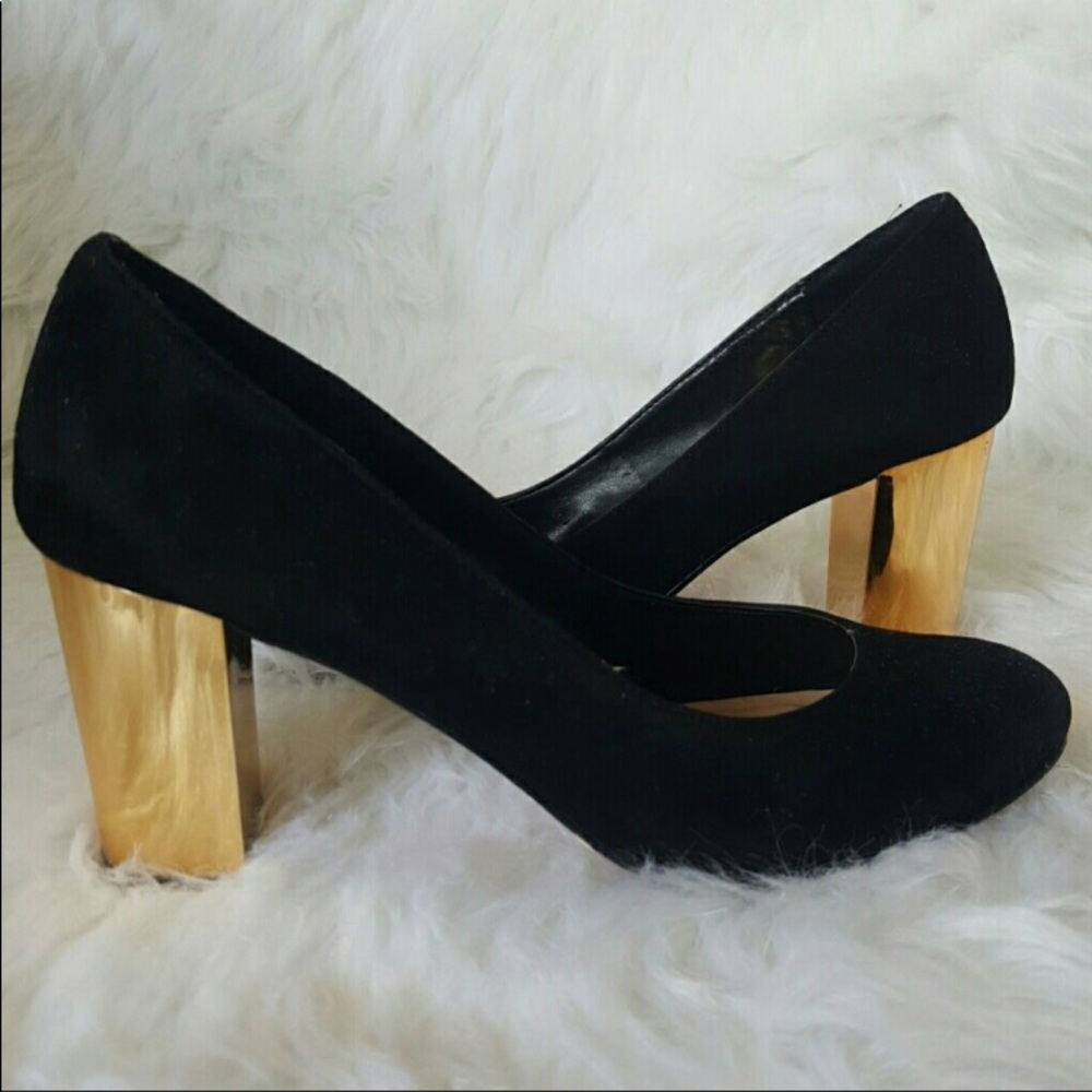 Dolce vita gold and black shoes/heels 6.5